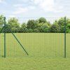 Plot s sloupkem Zelená 1,6 x 10 m Ocel a PVC 3350302