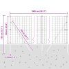 Plot s sloupkem Zelená 1 x 10 m Ocel 3350306