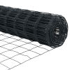 Plot s sloupkem Šedá 1,5 x 10 m Ocel a PVC 3350391