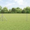 Plot s sloupkem Stříbrná 0,6 x 10 m Ocel a PVC 3350476