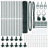 Plot s sloupkem Zelená 1,2 x 25 m Ocel a PVC 3350850