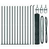 Plot s sloupkem Zelená 1,2 x 25 m Ocel a PVC 3350850