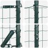 Plot s sloupkem Zelená 1,2 x 25 m Ocel a PVC 3350850