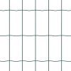 Plot s sloupkem Zelená 1 x 25 m Ocel a PVC 3350854