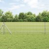Svařovaný drátěný plot s 7 sloupky 0.8x10 m Pozinkovaná ocel