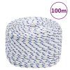 Lodní lano bílé 10 mm 100 m polypropylen 152296