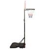 Basketbalový koš bílý 216–250 cm polyethylen 93655