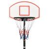 Basketbalový koš bílý 216–250 cm polyethylen 93655