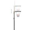 Basketbalový koš bílý 216–250 cm polyethylen 93655