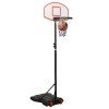 Basketbalový koš bílý 216–250 cm polyethylen 93655