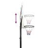 Basketbalový koš bílý 258–363 cm polyethylen 93648