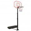 Basketbalový koš bílý 258–363 cm polyethylen 93648