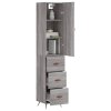 Skříň highboard šedá sonoma 34,5 x 34 x 180 cm kompozitní dřevo