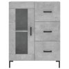 Skříň highboard betonově šedá 69,5x34x180 cm kompozitní dřevo