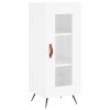 Skříň highboard bílá s vysokým leskem 34,5x34x180 cm kompozit