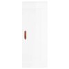 Skříň highboard bílá s vysokým leskem 34,5x34x180 cm kompozit
