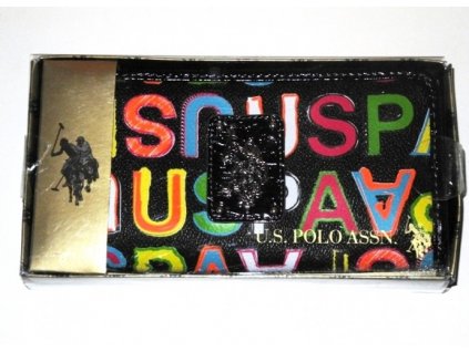 U.S. POLO ASSN. dámská peněženka Scribble s potiskem černá
