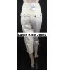 Calvin Klein Jeans dámské capri kalhoty WG11W150 bílé