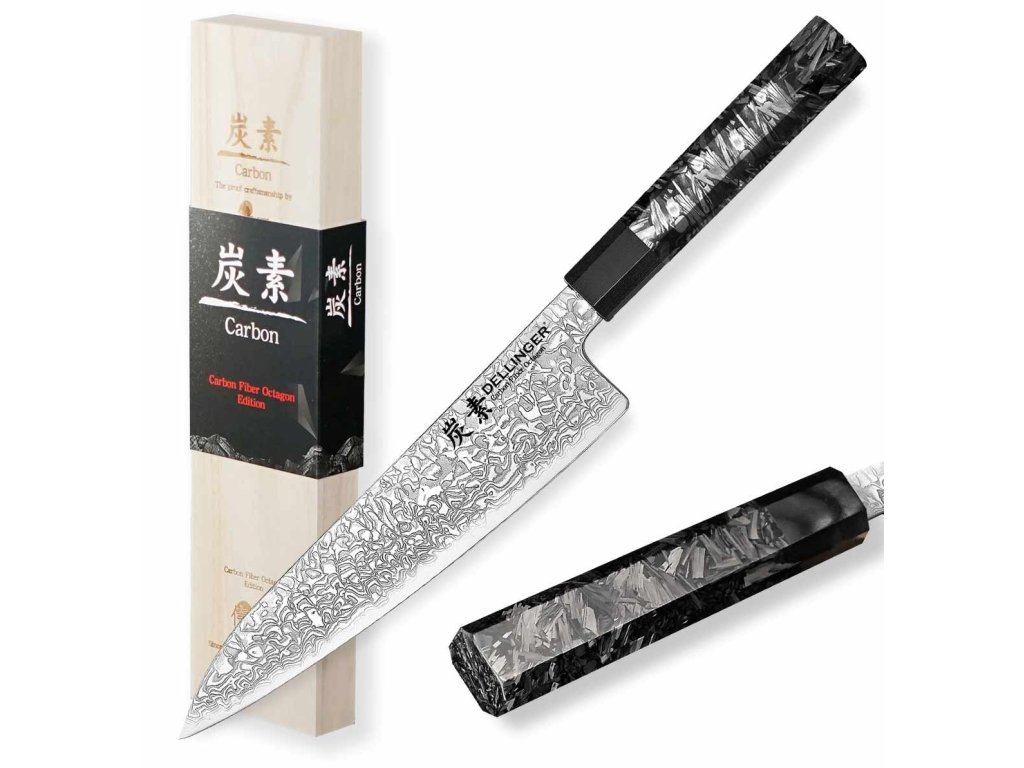 nůž Chef 8,5 215 mm Dellinger Carbon Fiber Octagon 6