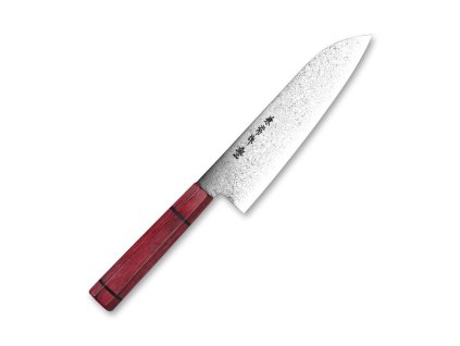 Japonský nůž Santoku 180 mm Kanetsune Damascus Minamo-Kaze series