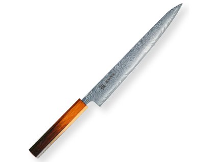 Japonský plátkovací nůž Slicer/Sujihiki 240 mm Hokiyama Sakon Bokusui ROU-Wave