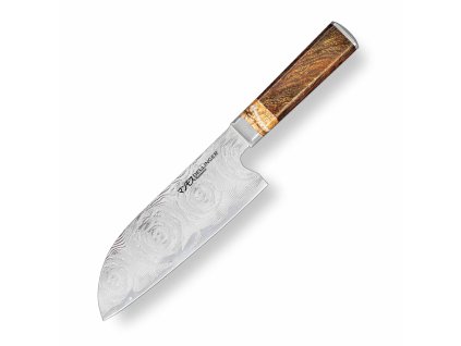 Nůž šéfkuchaře Santoku 180mm Dellinger Manmosu - Professional Damascus