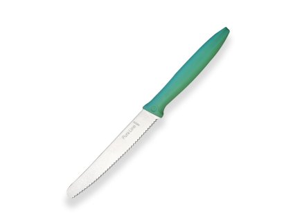 Zoubkatý kuchyňský nůž zelený 120 mm, Pirge PURELINE
