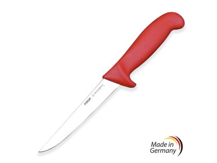 Rovný řeznický vykosťovací nůž 150 mm Made in Germany Pirge BUTCHER'S, červený