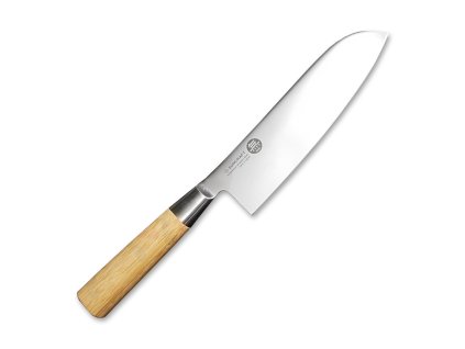 Japonský kuchyňský nůž Santoku 167mm-Suncraft Senzo Bamboo-High carbon