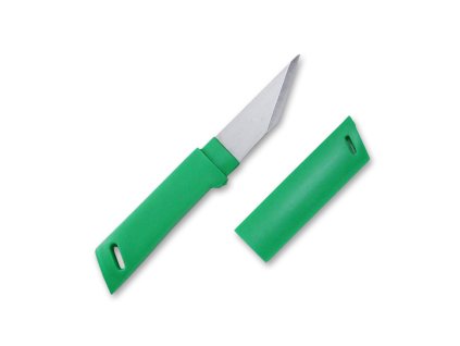 Zelený nůž na vyřezávání 40mm Kanetsune Kiridashi Knife