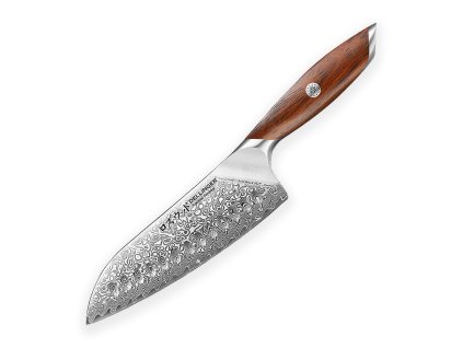 nůž Santoku 185 mm Dellinger Rose Wood Damascus 1