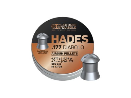 Diabolka JSB Match, HADES, .177"/ 4,5mm, 10,34GR (0,670g), balení 500ks