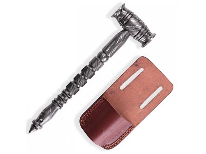 Damaškové bojové kladivo Dellinger Damascus Hammer