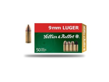 Náboj kulový Sellier a Bellot, Pistol-Revolver, 9mm Luger, 140GR/9,10g, FMJ, Subsonic