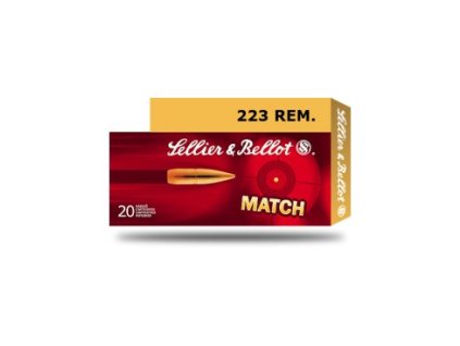 Náboj kulový Sellier a Bellot, Match, .223 Rem, 52GR/3,36g, HPBT