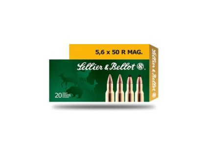 Náboj kulový Sellier a Bellot, Standard, 5,6x50 R Magnum, 50GR/3,24g, SP