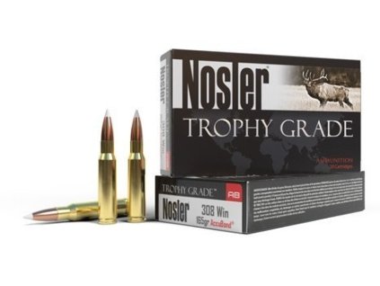 Náboj kulový Nosler, Trophy Grade, .308 Win., 150GR (9,7g), Accubond