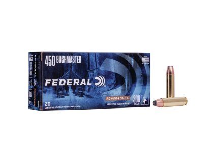 Náboj kulový Federal, Power Shok, .450 Bushmaster, 300GR (19,4g), SP