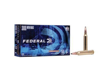Náboj kulový Federal, Power Shok, .300 WinMag, 150GR (9,7g), Speer Hot Core SP