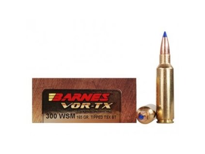 Náboj kulový Barnes, VOR-TX, .300 WSM, 165GR, TTSX -  Tiped Triple-Shok X