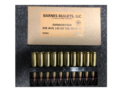 Náboj kulový Barnes, VOR-TX TAC, .308 Win., 140GR/ 9,1g, MPG