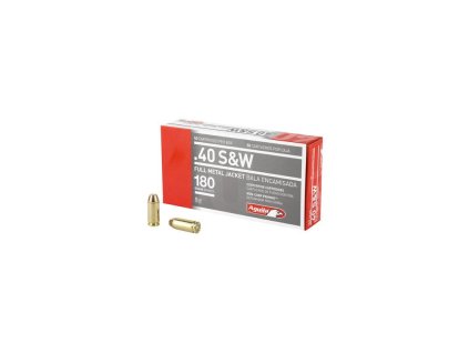 Náboj kulový Aguila, Handgun, .40 SaW, 180GR (11,7g), FMJ FP, 1E402110