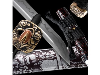 5061 hanya japanese sword t 10 steel bohi choji hamon