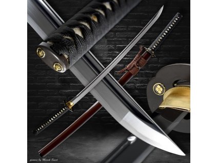 5190 heraldry japanese katana t 10 steel yokote suguha hamon