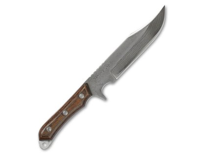 Japonský damaškový lovecký nůž 125 mm Kanetsune Seseragi Clip