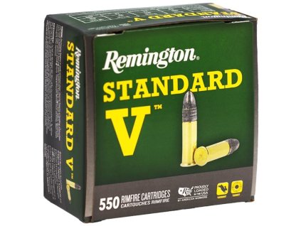 Náboj kulový Remington, Standard V, .22LR, 38GR (2,46g), Lead Round Nose