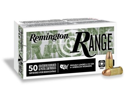 Náboj kulový Remington, Range Handgun, 9mm Luger, 124GR (8,00g), FMJ