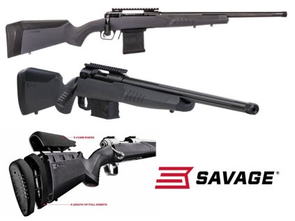 Puška opak. Savage Arms, Mod: 110 Tactical, Ráže: 6mm ARC, hl: 46cm, černo/šedá