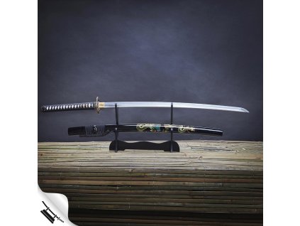 Replika meče katana Gorudo 2,30 Shaku, uhlíková ocel AISI 1065, reálný hamon Choji, Yokote