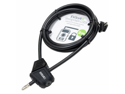 Lanový zámek EVOLVEO, StrongVision Lock, 8mm x 2m